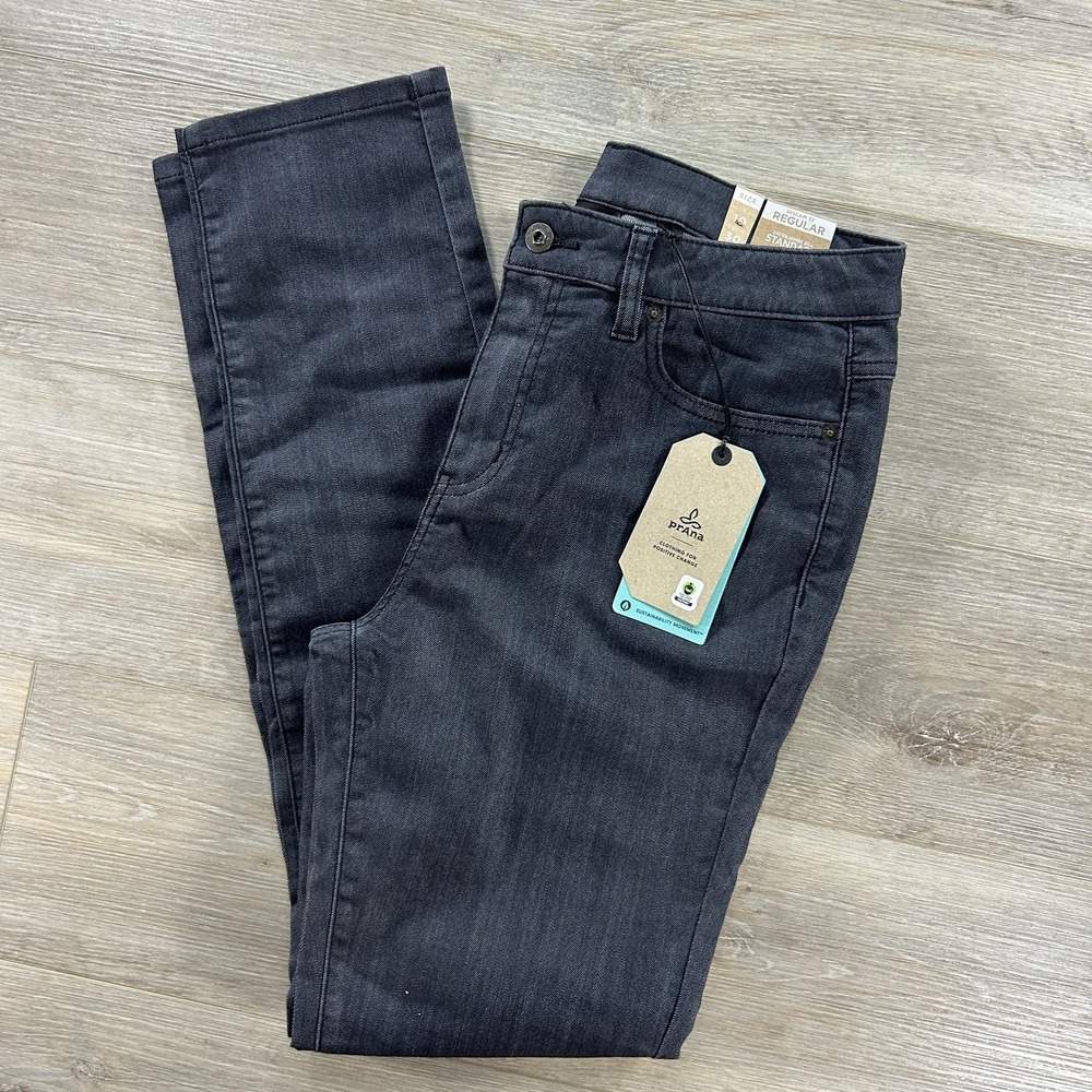 NWT prAna 10 Regular Kayla High Rise Jeans Womens 30x32 Denim Solid Stretch